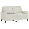 vidaXL 2 Piece Sofa Set with Cushions Cream Velvet