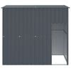 vidaXL Dog House Anthracite Galvanized Steel 84.3 x 60.2 x 71.3 in
