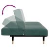 vidaXL Sofa Bed Dark Green Velvet (100% polyester), wood, metal Two-seater