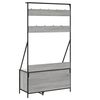 vidaXL Clothes Rack Grey Sonoma Engineered Wood, Metal Medium