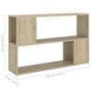 vidaXL Book Cabinet Sonoma Oak Engineered wood Medium Modern