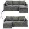 vidaXL Sofa Dark Grey