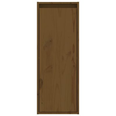 vidaXL Wall Cabinet Honey Brown 11.8"x11.8"x31.5" Solid Wood Pine