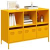 vidaXL Sideboard Mustard Yellow Cold-rolled steel Medium Sideboard