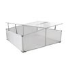 vidaXL Greenhouse Transparent Polycarbonate, Aluminum Medium