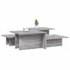 vidaXL Coffee Table Set of 2 Gray Sonoma Engineered Wood Medium
