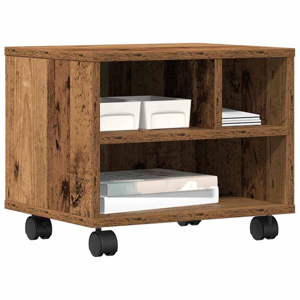 vidaXL Printer Stand Old Wood 41 x 32 x 33.5 cm Engineered wood