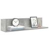 vidaXL Wall Shelf Concrete gray Engineered wood Medium Reversible