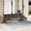 vidaXL Garden Sofa Set Dark Grey
