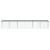 vidaXL Chicken Cage Anthracite Galvanized Steel Large Sturdy
