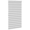 vidaXL Zebra Blind Light grey 100% polyester 53.1 x 78.7 in