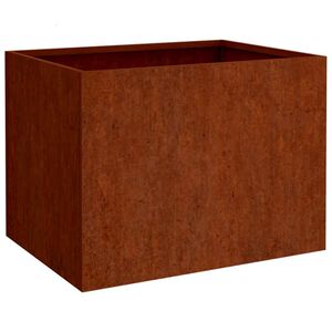 vidaXL Planter Rusty Corten steel Medium Decorative Inlays Planter