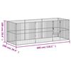 vidaXL Dog Playpen Black Galvanized Steel Large Heavy Duty Dog Playpen