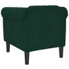 vidaXL Sofa Chair Dark Green Velvet (100% polyester), plywood, solid wood