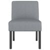 vidaXL Slipper Chair Light grey Fabric (100% polyester), solid wood, plywood