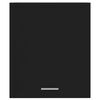 vidaXL Hanging Cabinet Black Engineered wood 19.7 in x 12.2 in x 23.6 in