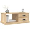 vidaXL Coffee Table Sonoma oak Engineered wood 35.4 x 19.7 x 13.8 in