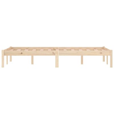 vidaXL Bed Frame 53.9"x74.8" Full Solid Wood Pine