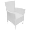 vidaXL Outdoor Furniture Set Cream White