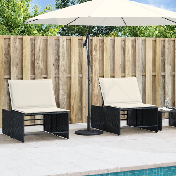 vidaXL Parasol Base Black PE (Polyethylene) and concrete 26.5 lbs