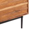 vidaXL TV Stand 55.1"x11.8"x17.7" Solid Wood Acacia