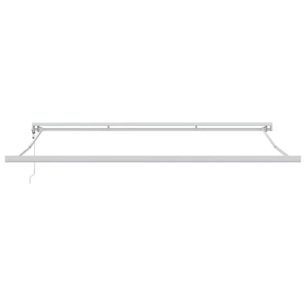 vidaXL Retractable Awning Light Grey 157.48 x 118.11 in
