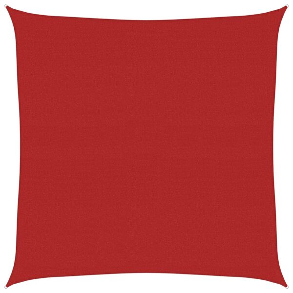vidaXL Sunshade Sail 1.75 oz/ft² Red 23.0x23.0' HDPE