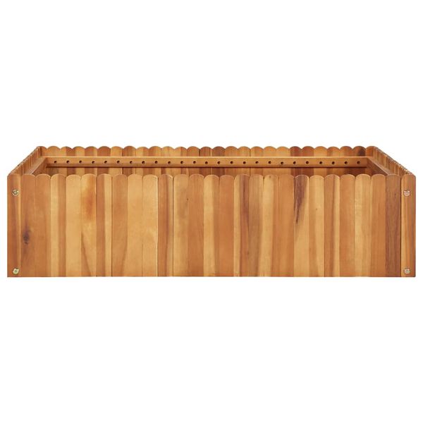 vidaXL Raised Bed Natural wood color Solid acacia wood Medium Durable