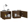 vidaXL Bedside Cabinet Brown oak Engineered wood 39.4x13.8x15.7 in