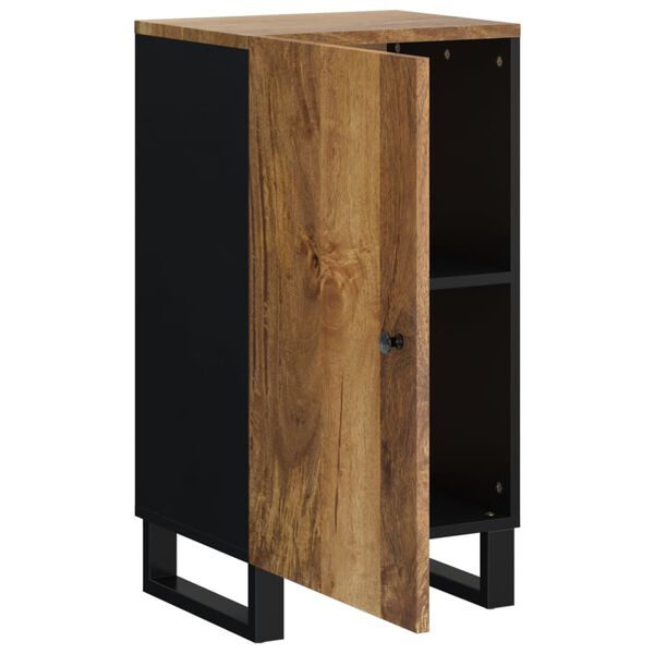 vidaXL Sideboard Honey brown and black Solid mango wood, iron Compact