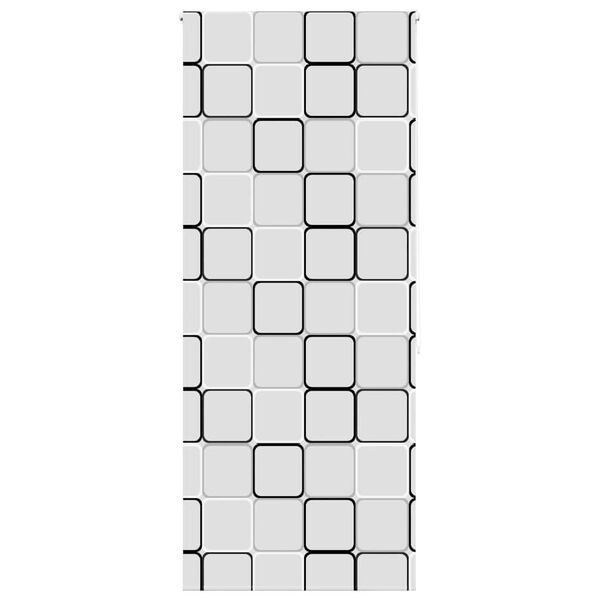 vidaXL Shower Roller Blind White PEVA, Aluminum 41.7 in fabric width