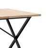 vidaXL Dining Table Natural Wood Solid Pine Wood Large Durable