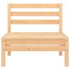 vidaXL Garden Lounge Set Natural Wood Solid Pinewood 4-piece set Modular