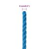 vidaXL Work Rope Blue 0.31 " 164.0 ' Polypropylene