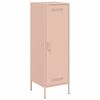vidaXL Highboard Pink Steel Medium Highboard Rectangular Industrial