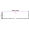 vidaXL Balcony Privacy Screen Plant Look Green 236.2x29.5" PVC
