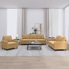 vidaXL Sofa Set Brown Velvet (100% polyester), metal, textilene, plywood