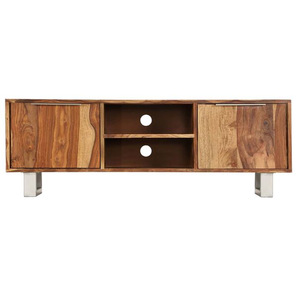 vidaXL TV Cabinet Honey Solid Acacia wood 47.2 in long TV Cabinet