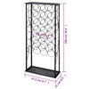 vidaXL Wine Rack for 28 Bottles Metal