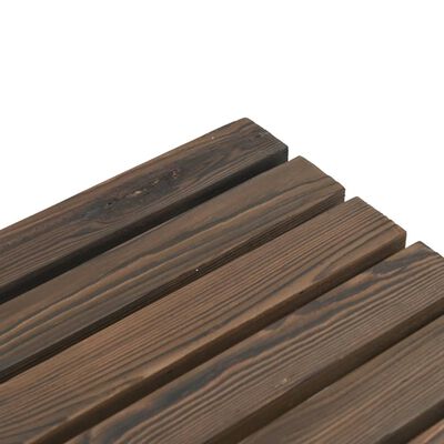vidaXL Patio Benches 2 pcs Solid Wood Fir