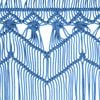 vidaXL Macrame Curtain Blue 55.1x94.5" Cotton