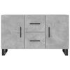 vidaXL Sideboard Concrete Gray Engineered wood, Metal