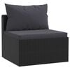 vidaXL Garden Sofa Black