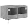 vidaXL TV Wall Cabinet Concrete grey Engineered wood TV Wall Cabinet