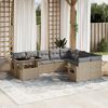 vidaXL Garden Sofa Set Beige, Light Grey