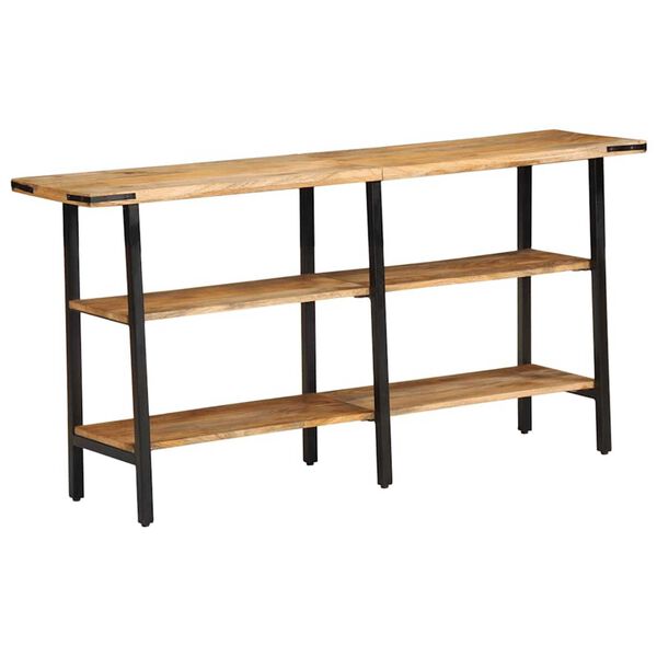 vidaXL Console Table 55.1"x13.8"x27.6" Solid Wood Mango