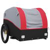 vidaXL Bike Trailer Black and Red 99.2 lb Iron