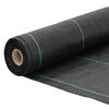 vidaXL Weed Membrane Black with green stripes Polypropylene 4.9 x 32.8 ft