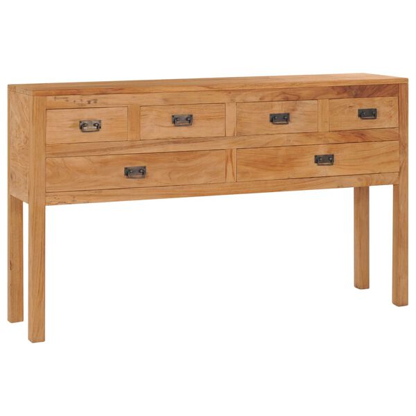 vidaXL Side Cabinet Teak Solid Teak Wood Medium Sideboard Rectangular
