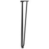 vidaXL Hairpin Table Leg Black Solid powder-coated steel Medium